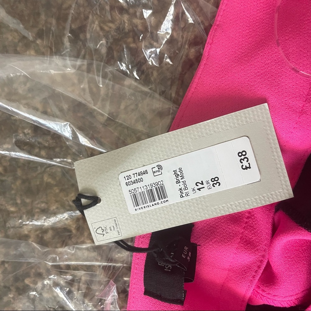 River Island Hot Pink Pants - Picture 5 of 11